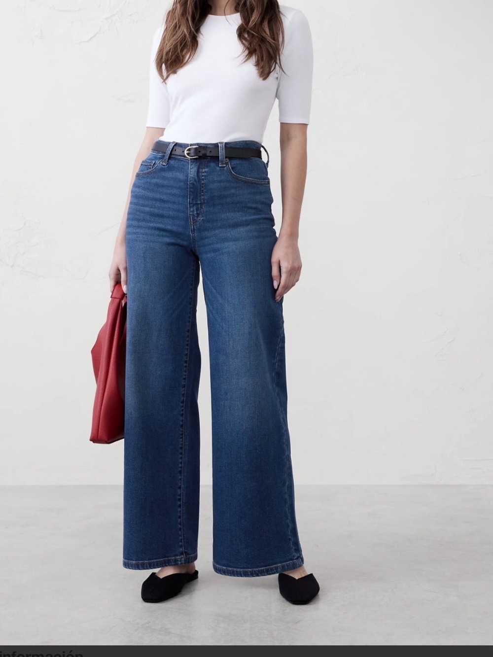 NWOT Banana Republic Wide leg hign rise jean 26